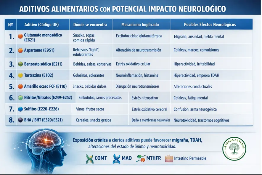 Aditivos alimentarios problemáticos