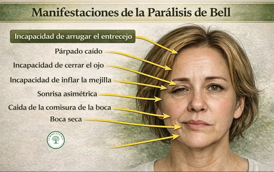 manifestaciones de la parálisis de Bell