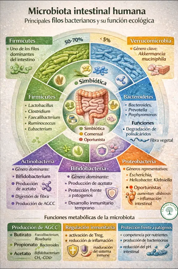 Microbiota intestinal humana y sus funciones