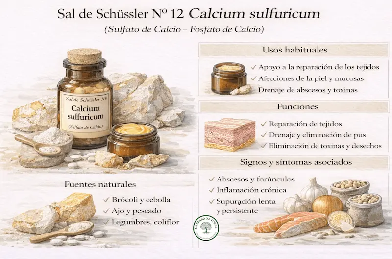 12-sal calcarea sulfurica