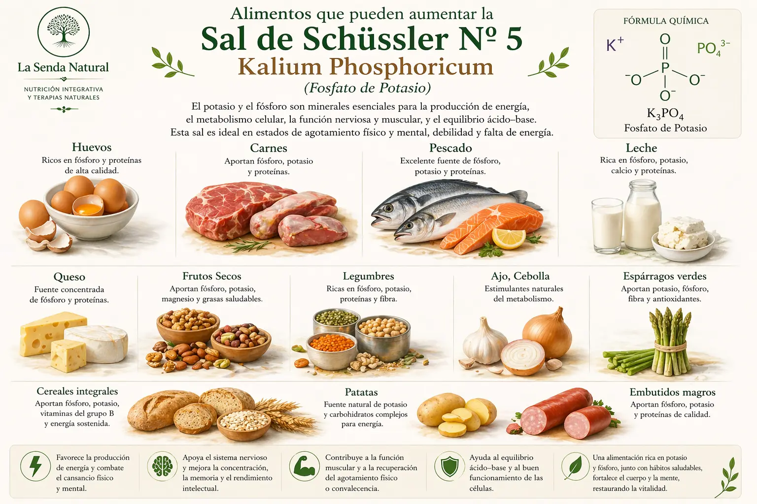Alimentos y kalium fosforicum