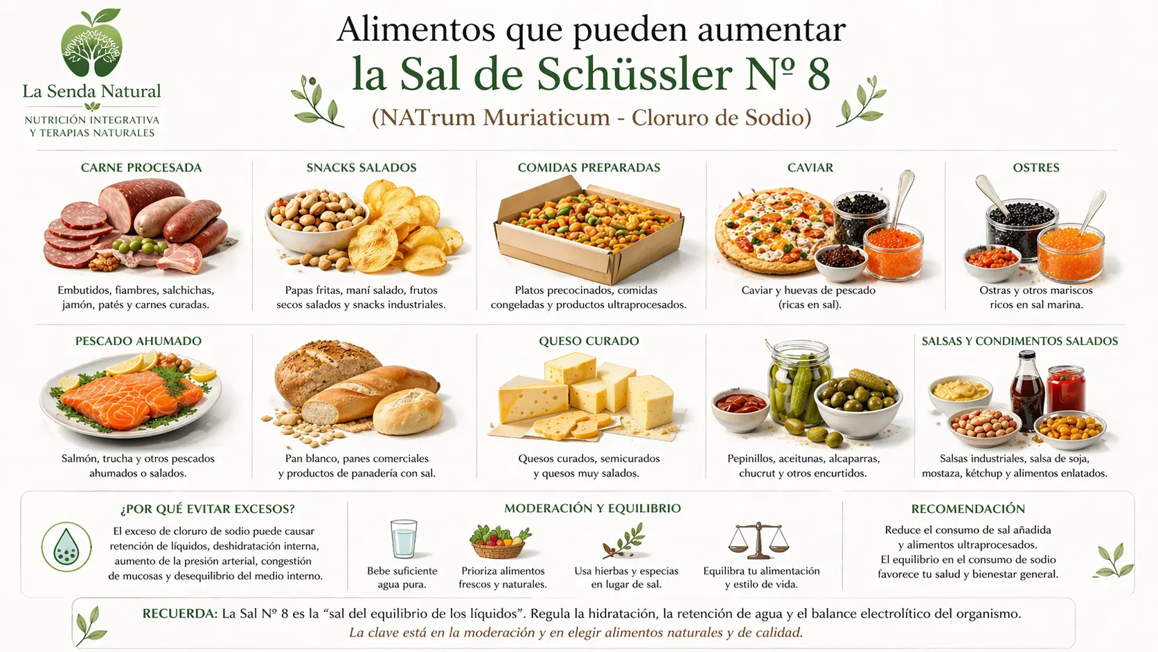 Alimentos y Natrum muriaticum