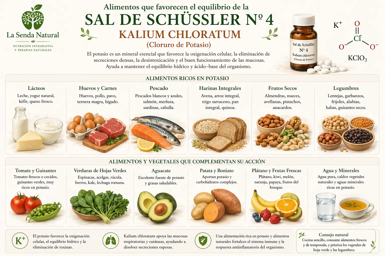 Alimentos y sal n-4 kalim chloratum