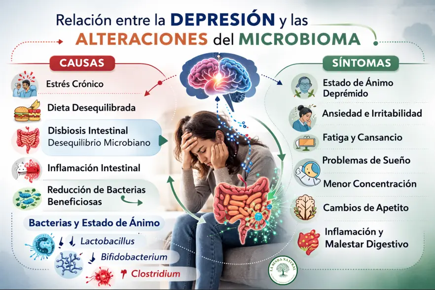 Alteración de la microbiota y depresion