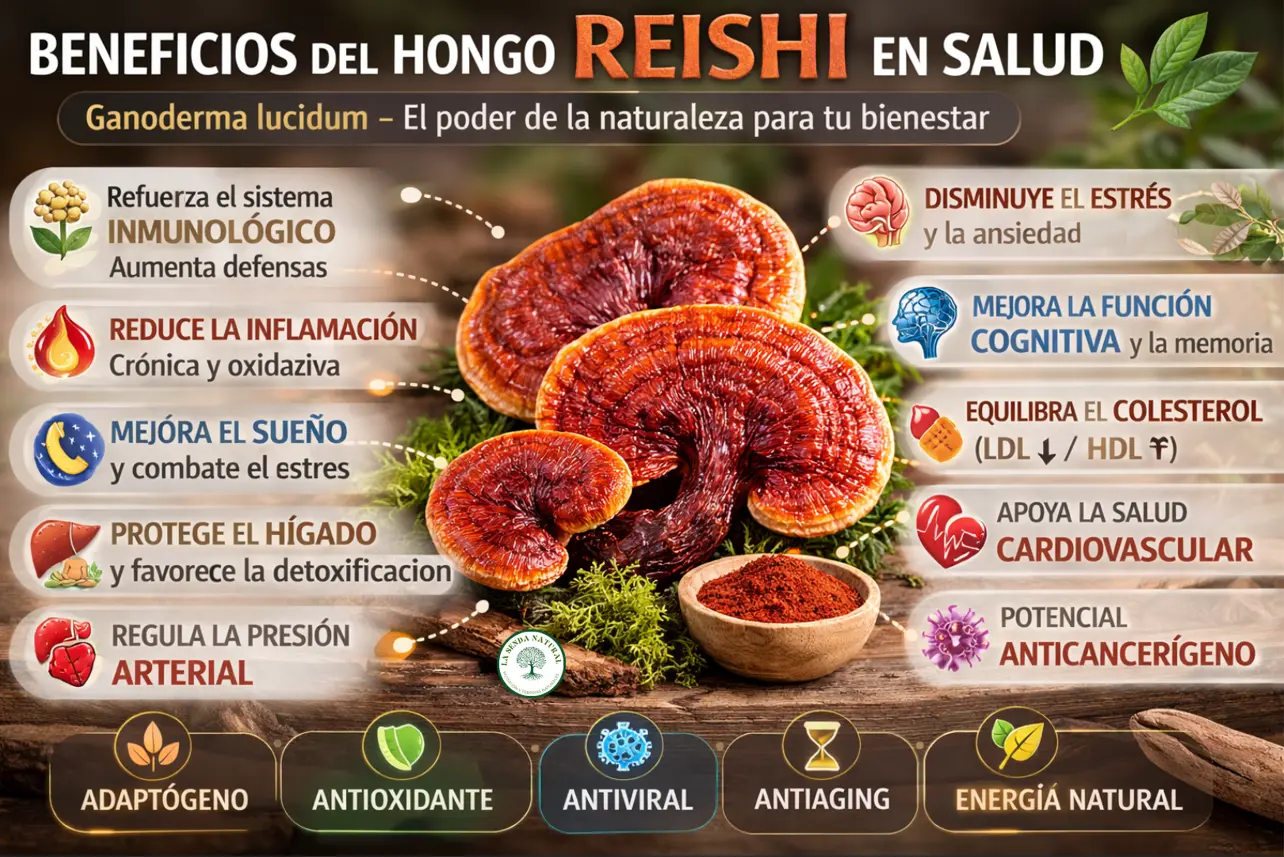 Beneficios del Reishi en el organismo