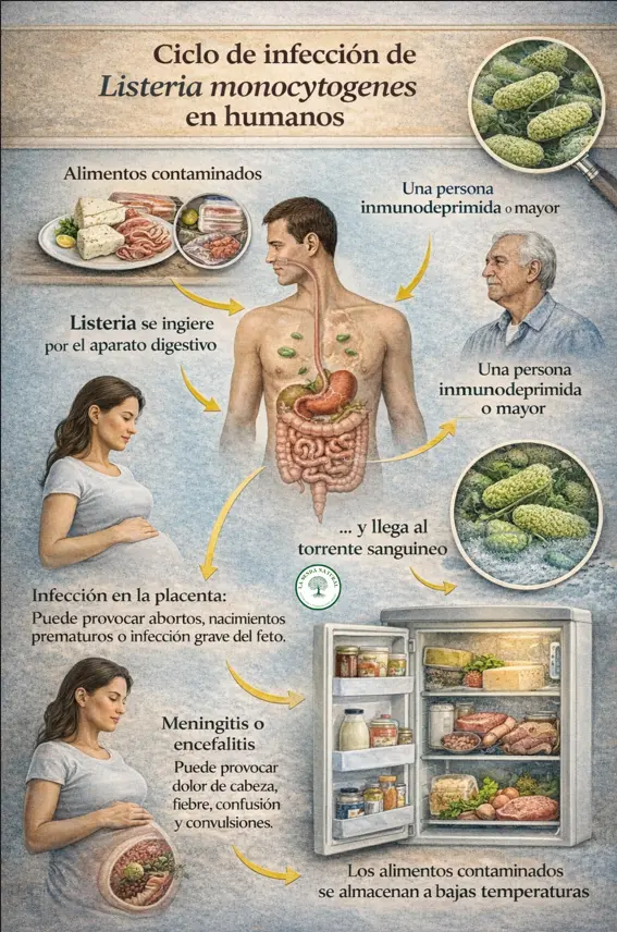 CICLO DE LA LISTERIA MONOCITOGENES