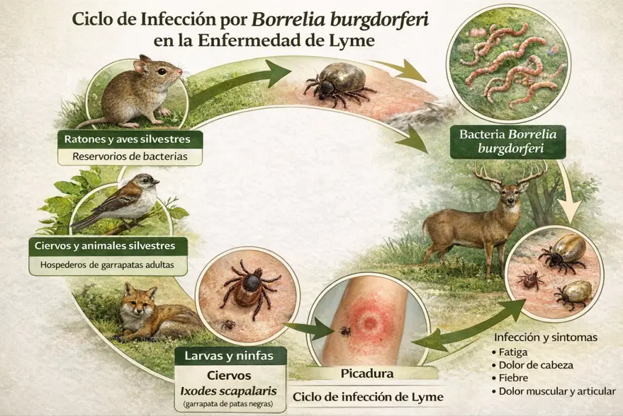 Ciclo de la infección de Lyme