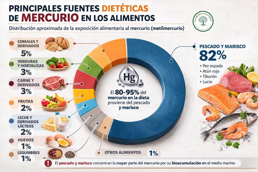 Contenido de mercurio en los alimentos