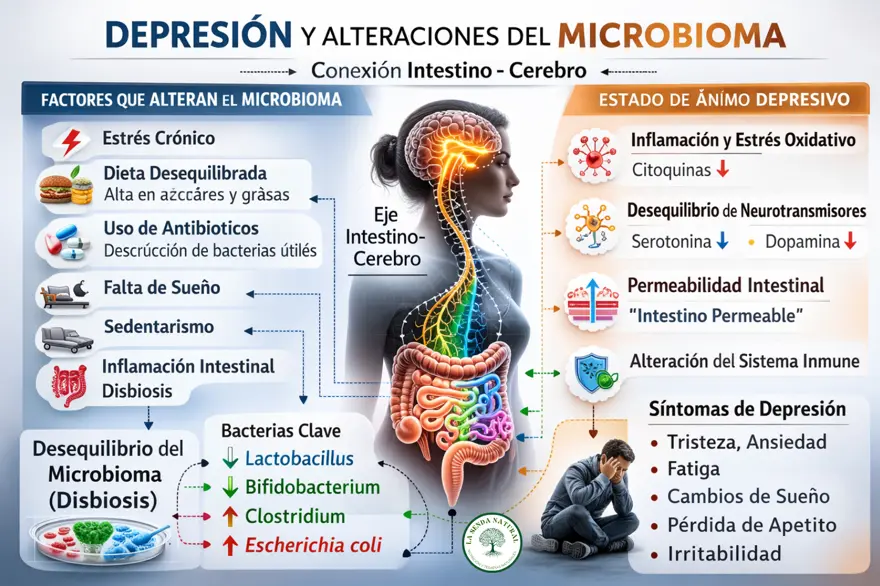 Disbiosis y depresión