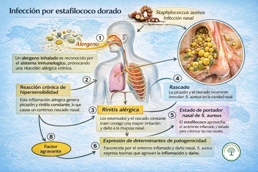 Infección respiratoria por estafilococo dorado