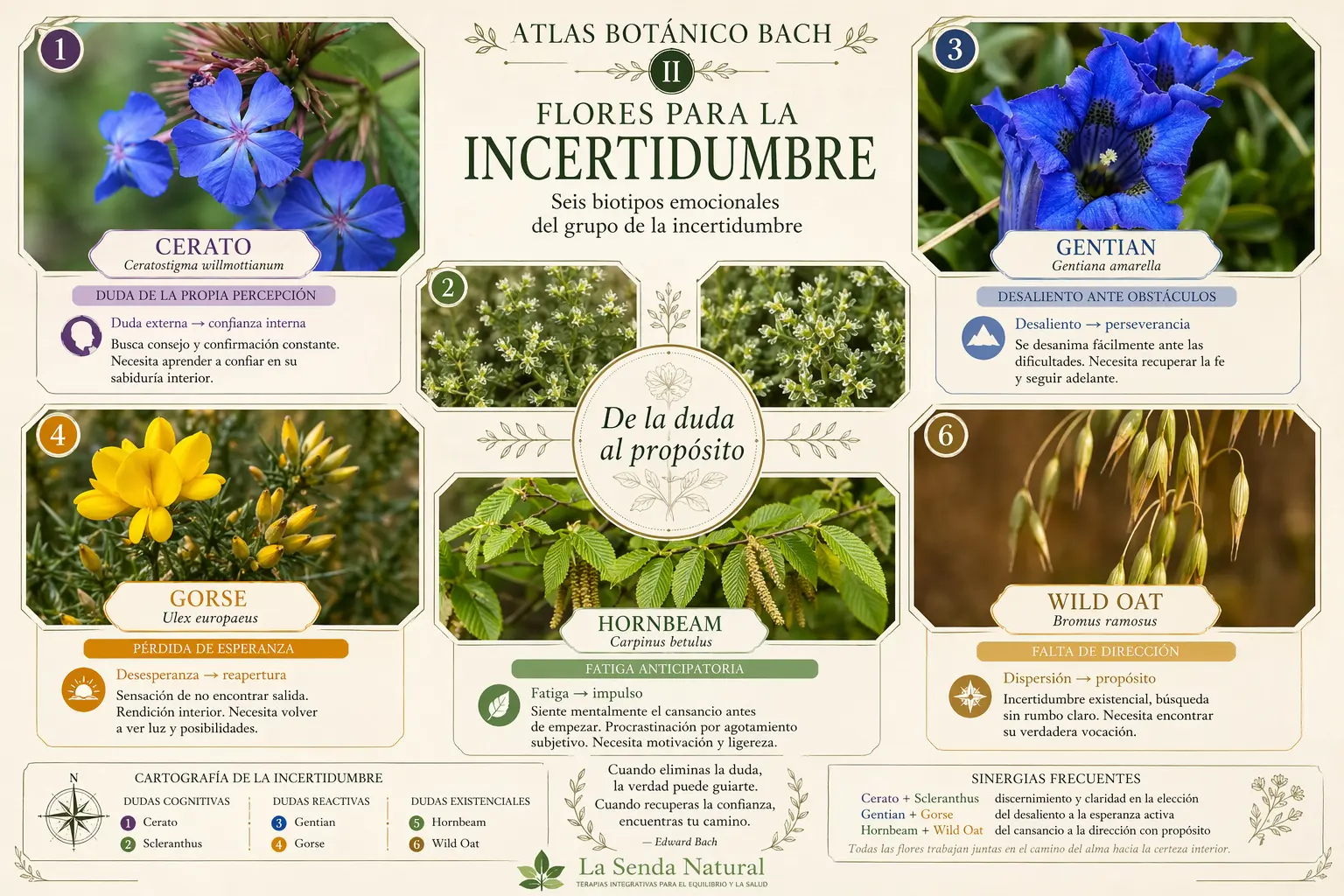 Flores de Bach para la incertidumbre 2 Remedios para la incertidumbre