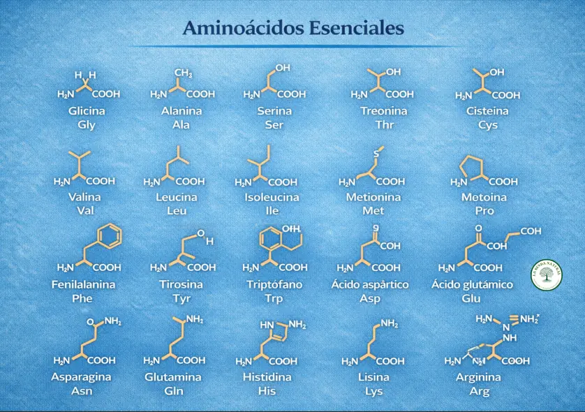 TABLA DE AMINOACIDOS