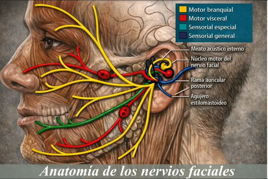 anatomia de los nervios faciales