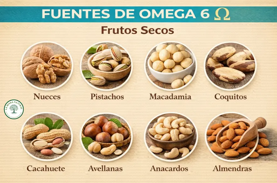 fuentes alimentarias de omega 6