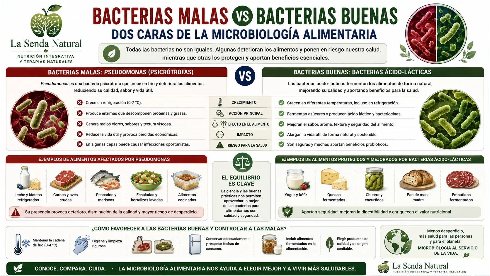 Pseudomonas 9 Bacterias buenas - bacterias malas