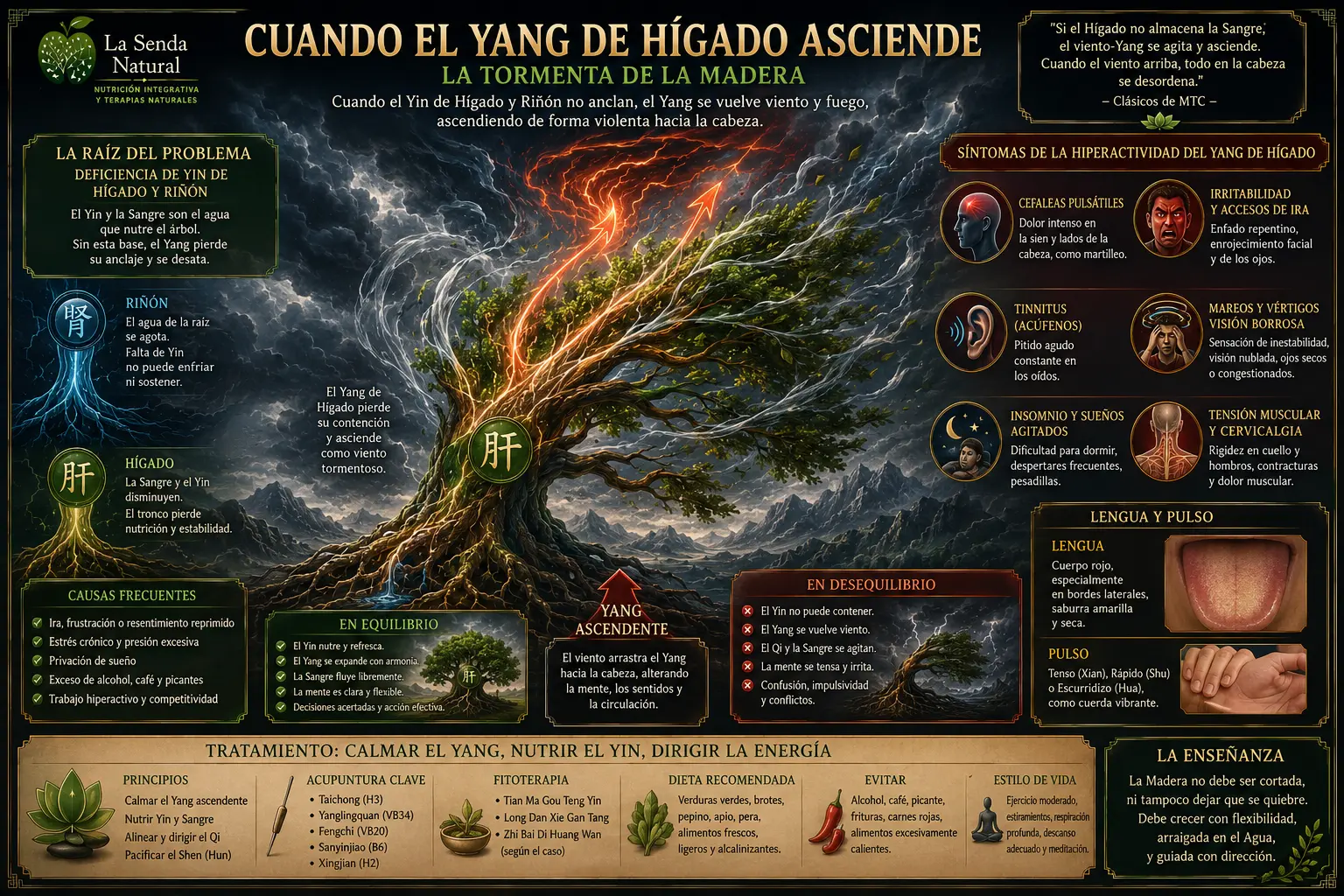 Cuando el Yang de hígado asciende