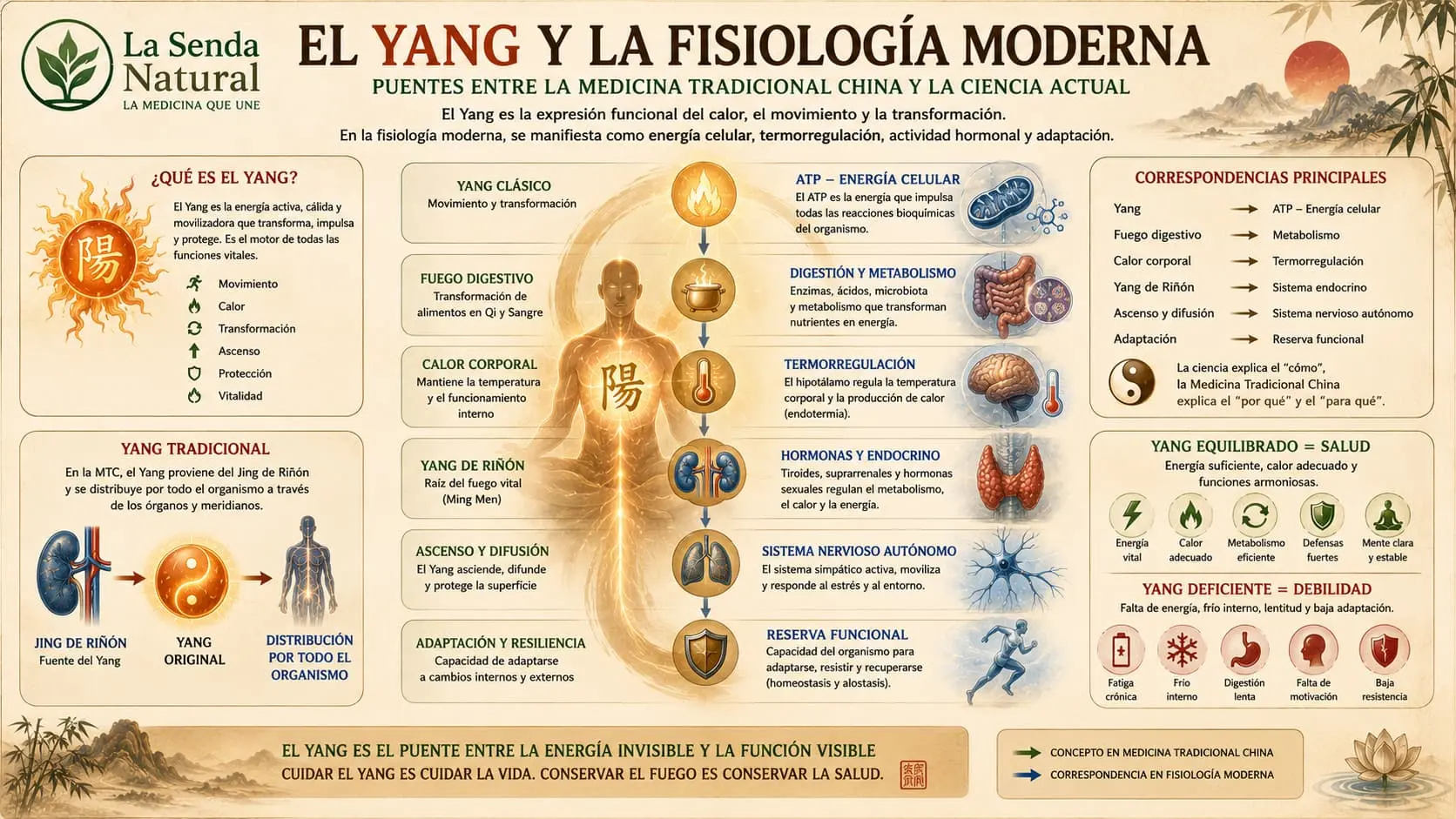 EL Yang y la fisiología moderna