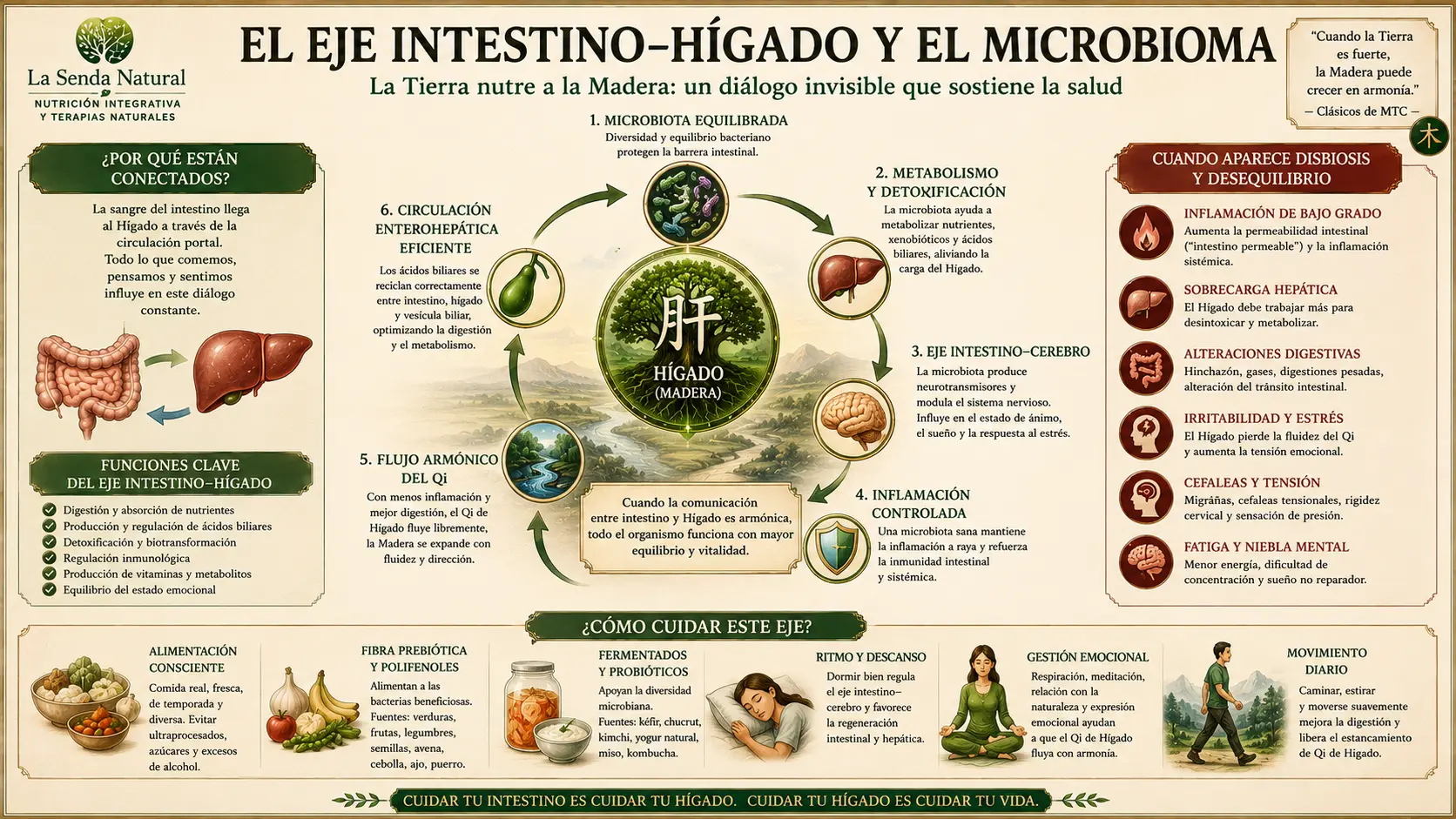 Eje intestino hígado y microbioma