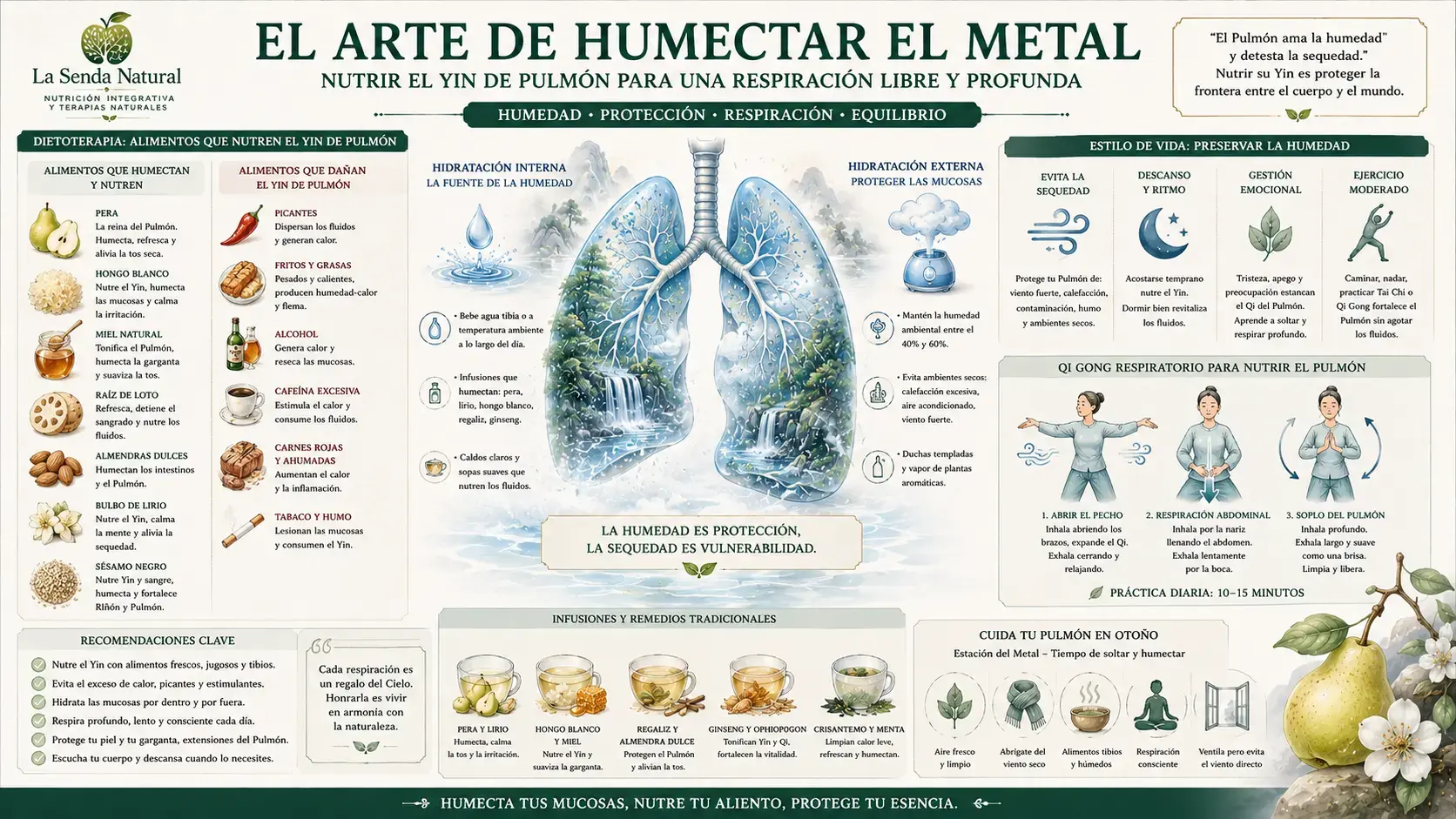 El arte de humectar el metal