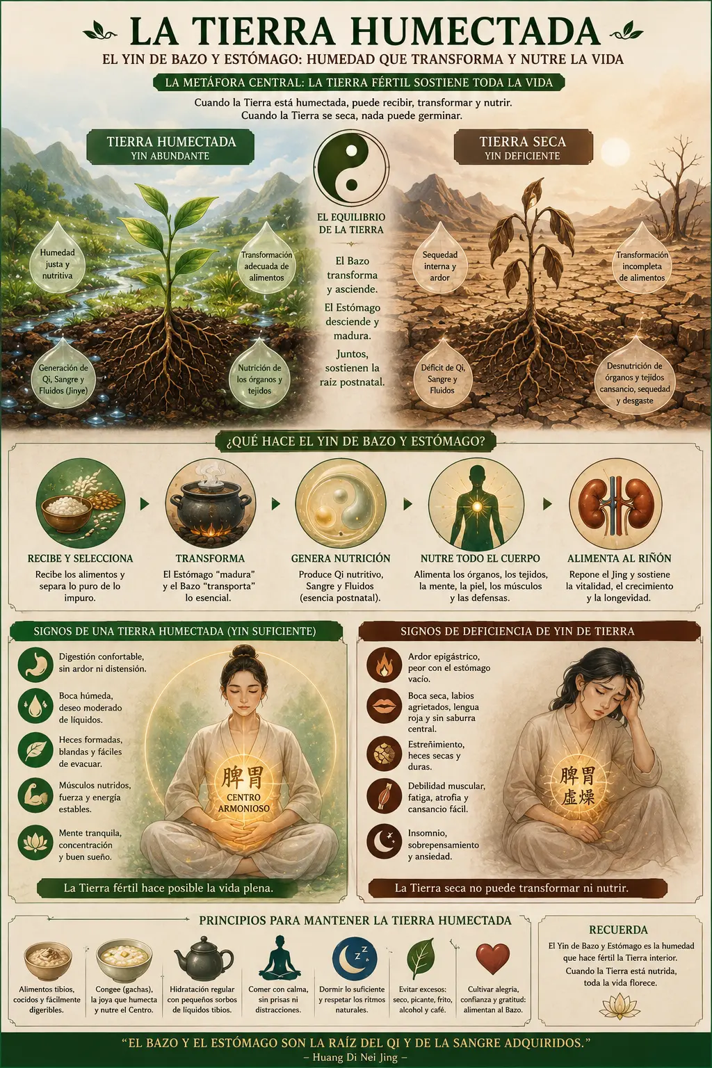 La Tierra humectada