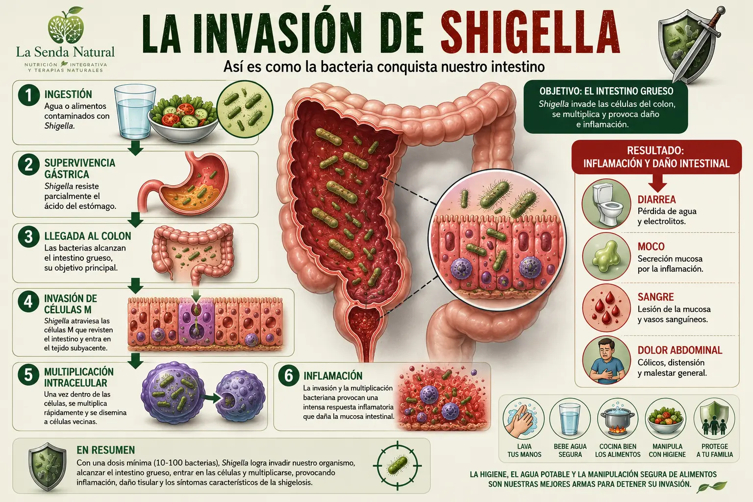 La invasión de la shigella