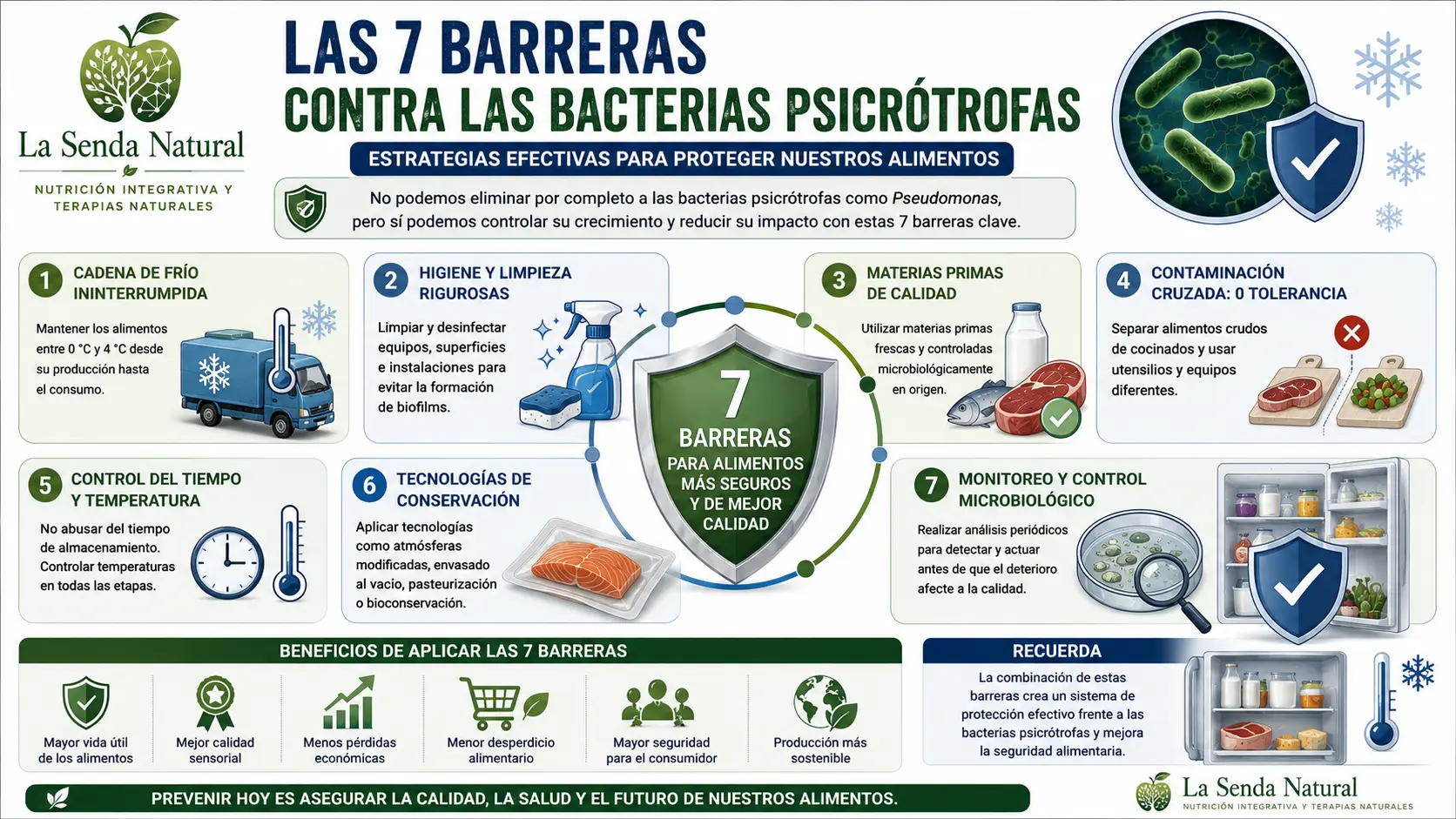 Pseudomonas 7 Las 7 barreras contra las bacterias psicotrofas