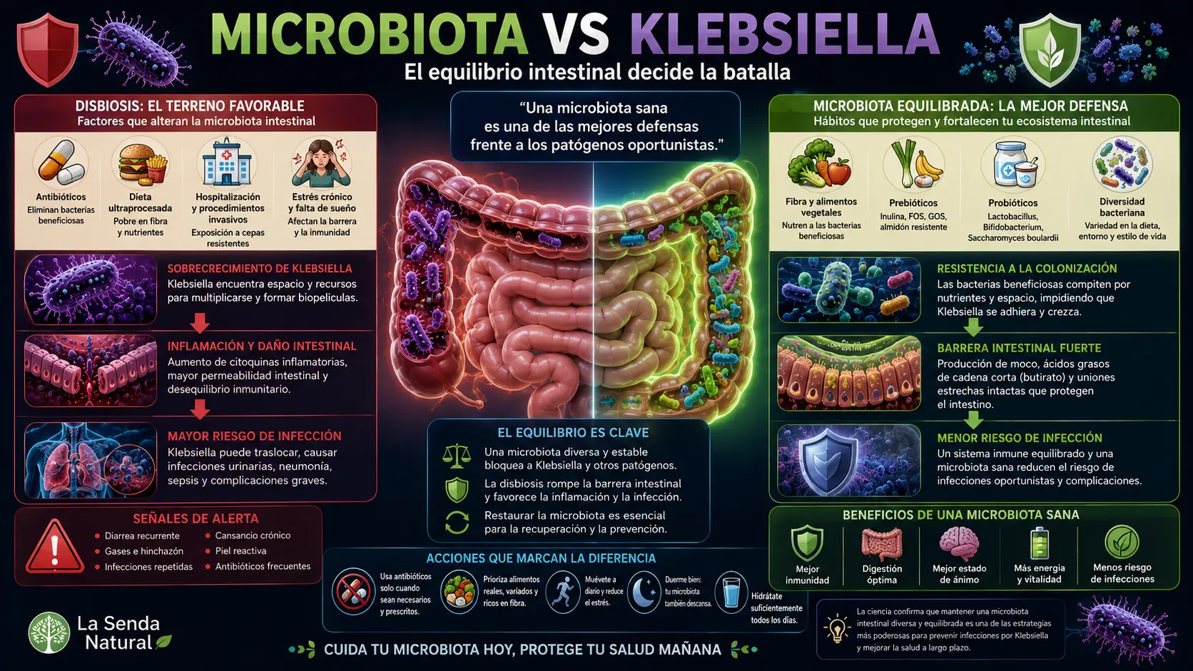 Microbiota vs Klebsiella