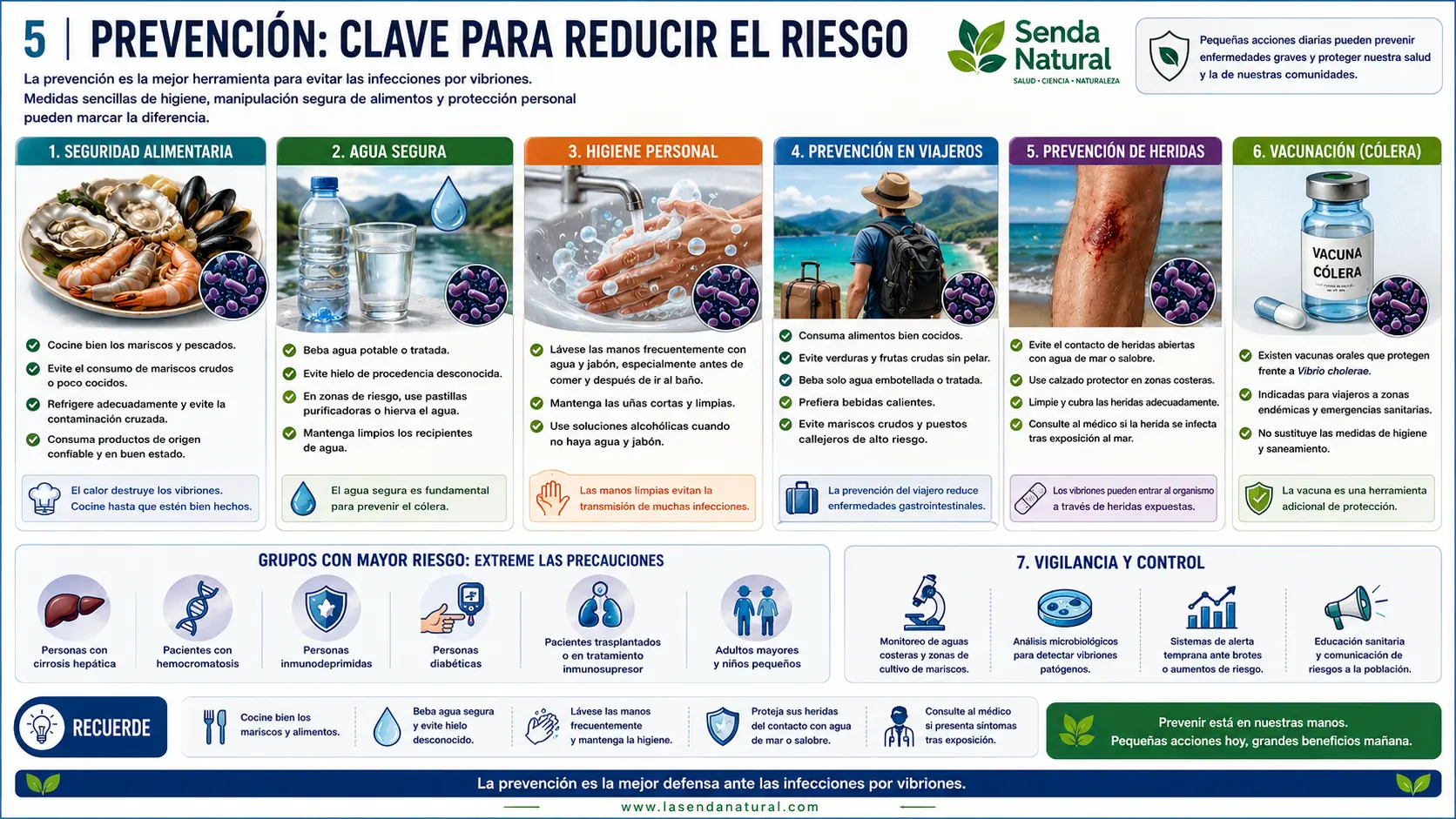 Prevención de los vibrios