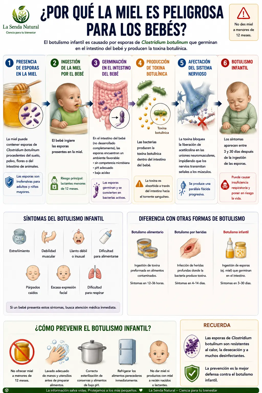 la miel es peligrosa para los bebés