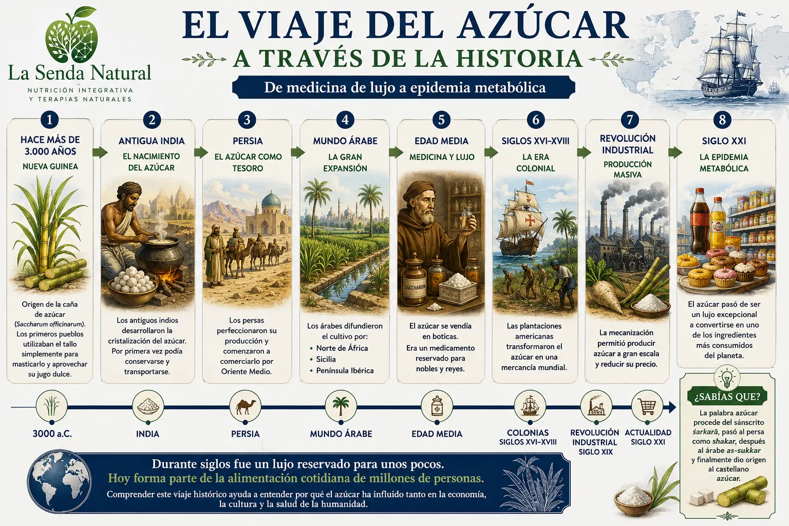 EL AZÚCAR 2 El viaje del azúcar a través de la historia