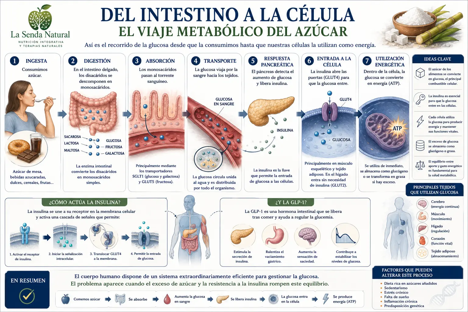 EL AZÚCAR 8 del intestino a la célula