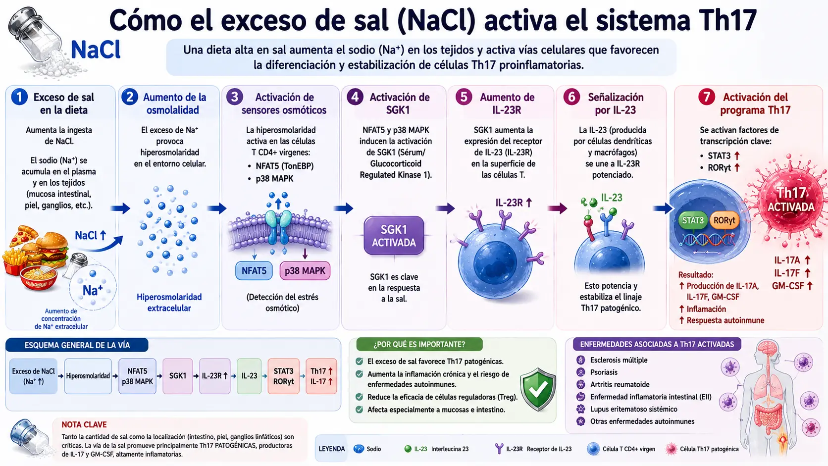 Cómo la sal activa el sistema Th17