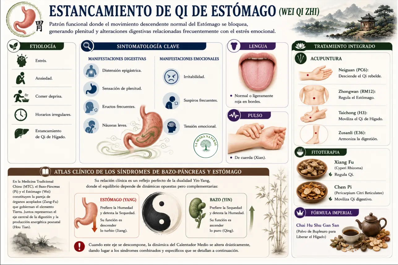 Estancamiento de Qi de Estómago