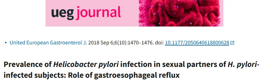 INFECCIÓN SEXUAL POR HELICOBACTER PYLORI