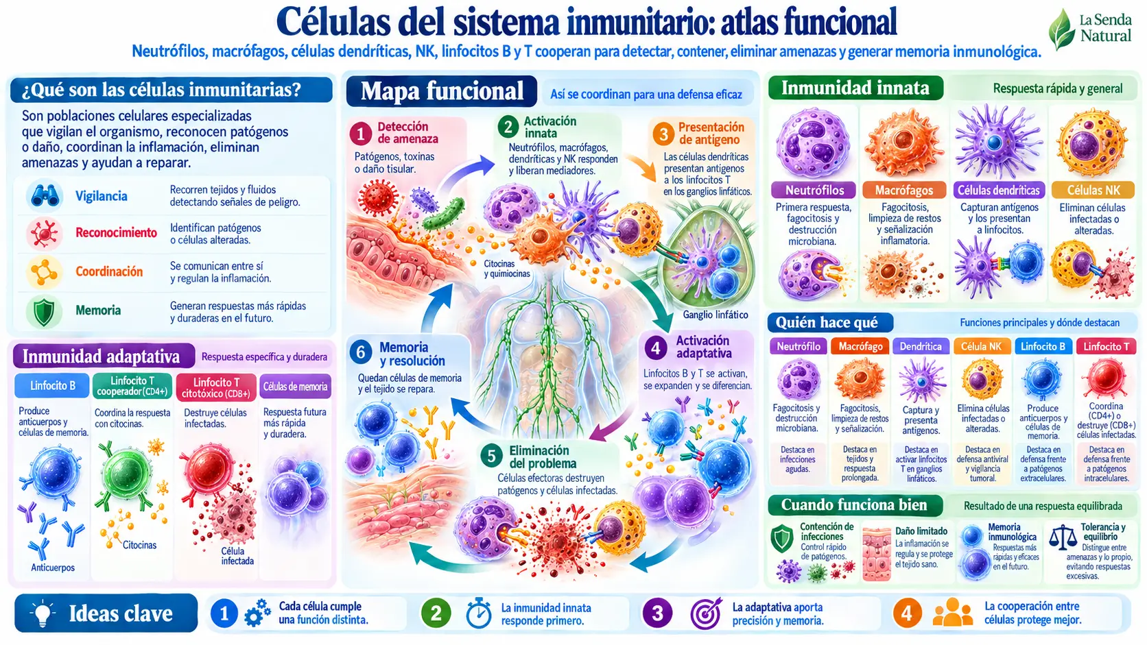 Órganos y tejidos del sistema inmunitario 3 Atlas funcional de las células inmunitarias