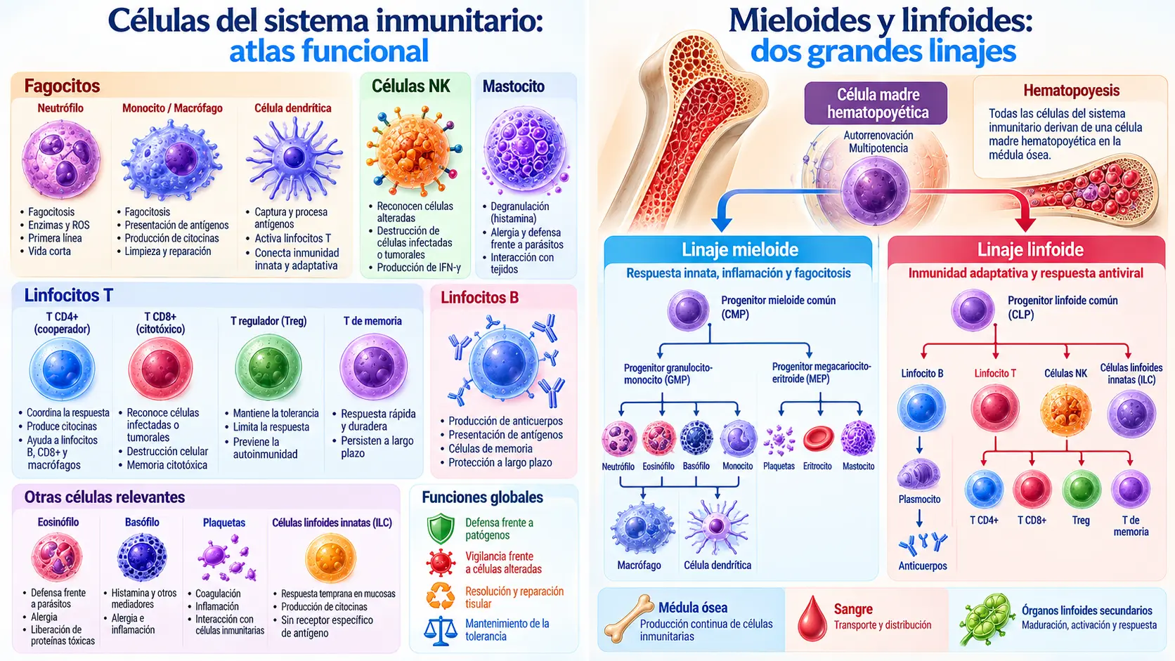 Órganos y tejidos del sistema inmunitario 2 Atlas funcional del sistema inmunitario